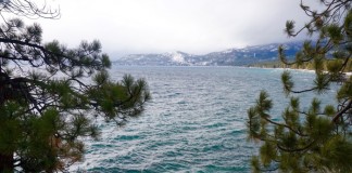 California: invierno en el lago Tahoe