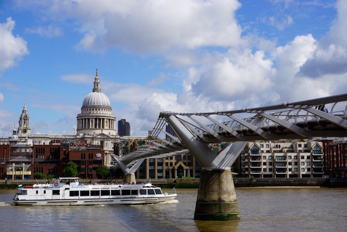 Londres: A ponte suspensa Millennium Bridge