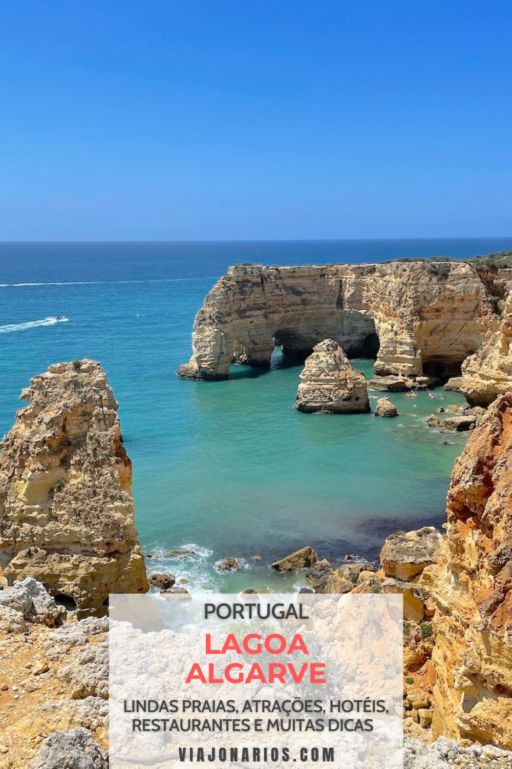 Portugal: O que fazer em Lagoa, no Algarve – Roteiro e Dicas | https://viajonarios.com/algarve-lagoa/ | #viajonarios #algarve #lagoa #mar #oceanoatlantico #praia #praias #praiadamarinha #benagil #grutadebenagil