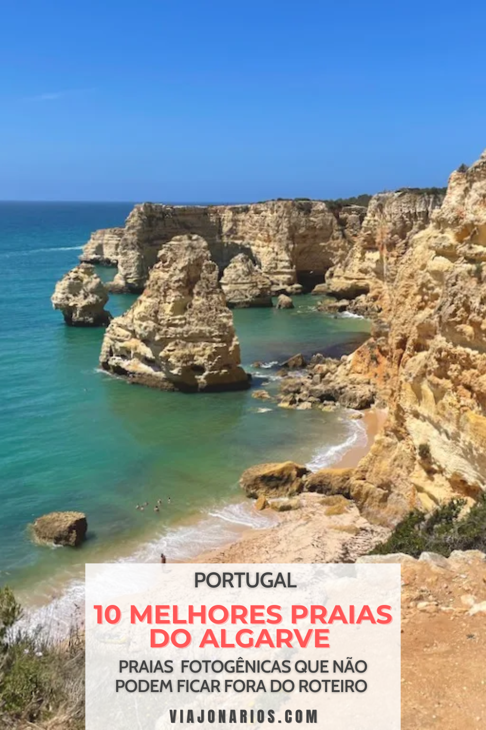 Portugal: As 10 melhores praias do Algarve | https://viajonarios.com/melhores-praias-do-algarve/ | #viajonarios #algarve #praias #melhorespraias #natureza #mar #oceanoatlantico #praia #beleza #belezasnaturais